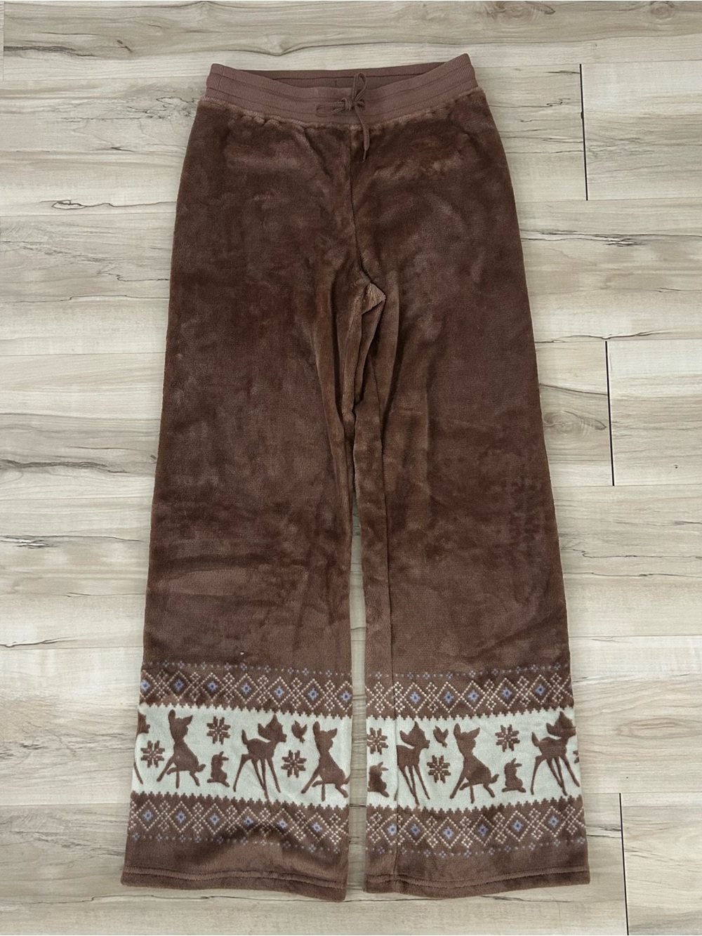 Disney Bambi Soft Wide-Leg PJ Pants Size Small